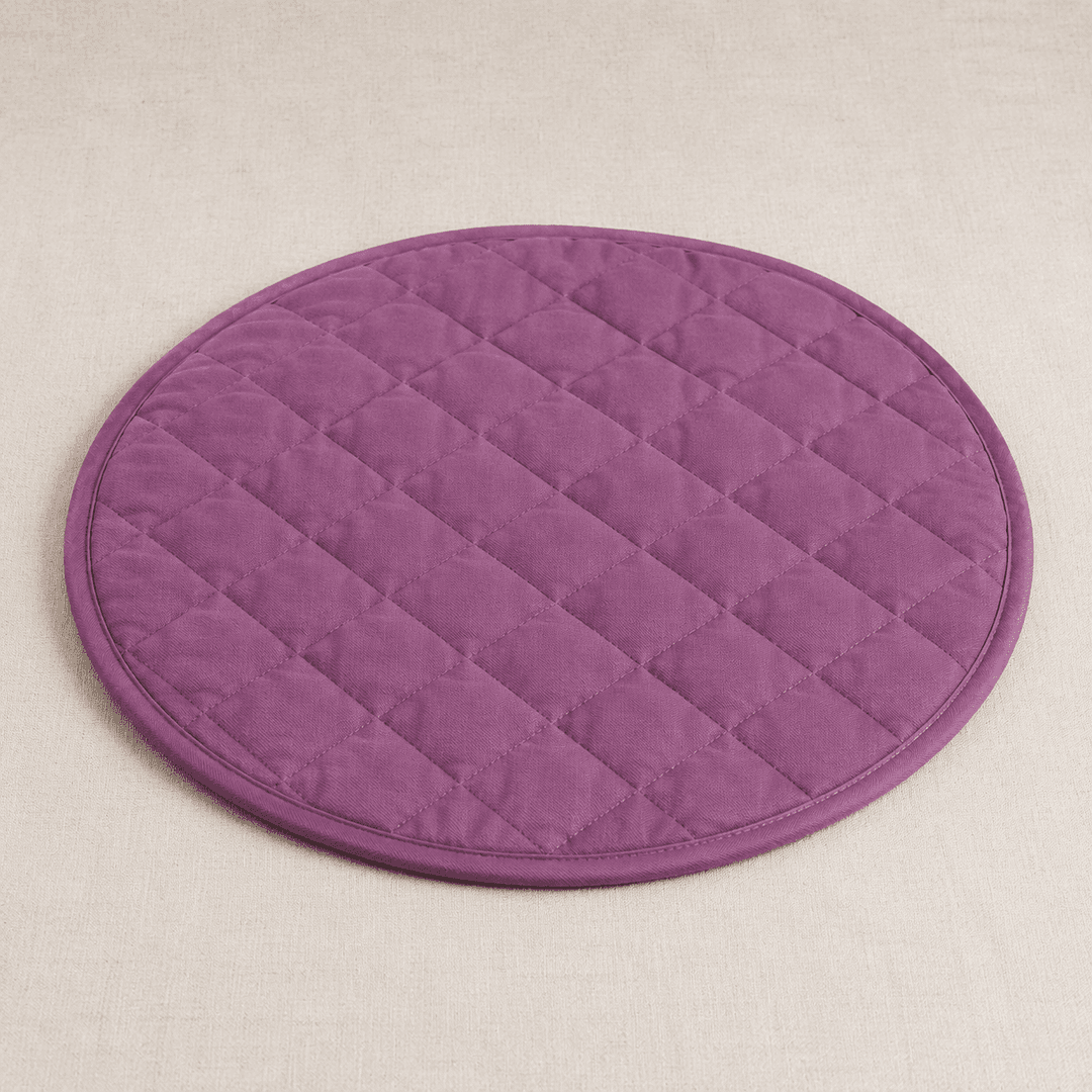 Round Quilted Floor Mat